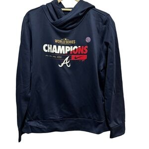 Atlanta Braves - Nike pullover Hoodie, World Series Champion Graphic - size XL